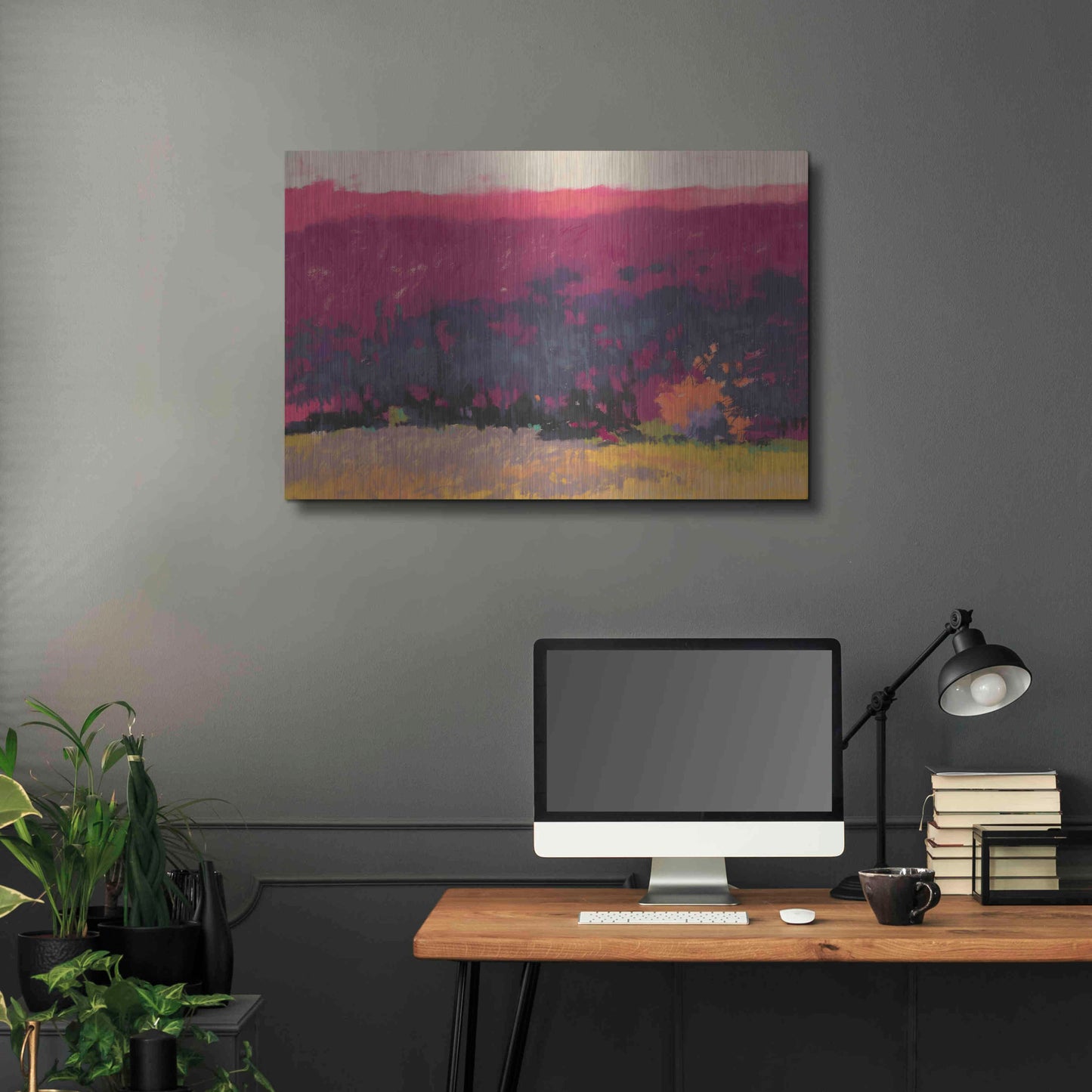 Luxe Metal Art 'Glow' by Mike Kelly, Metal Wall Art,36x24