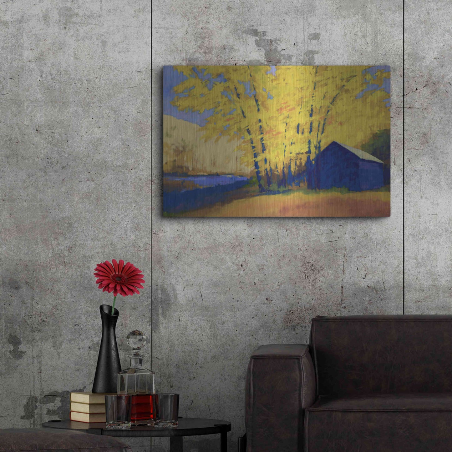 Luxe Metal Art 'Hartman’s Place' by Mike Kelly, Metal Wall Art,36x24