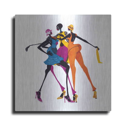 Luxe Metal Art 'Hips Hips Hips' by Shan Kelly, Metal Wall Art