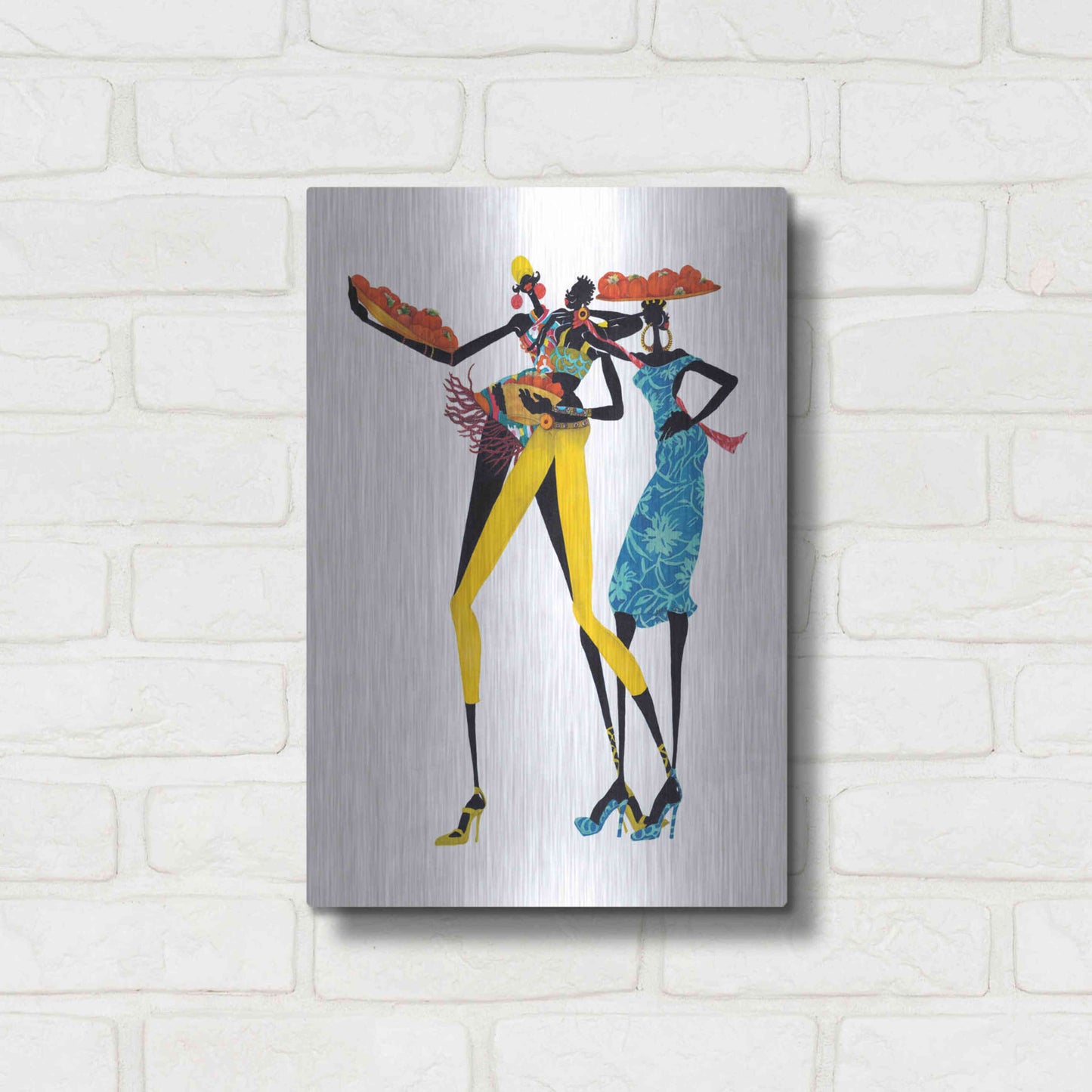 Luxe Metal Art 'Jolie' by Shan Kelly, Metal Wall Art,12x16