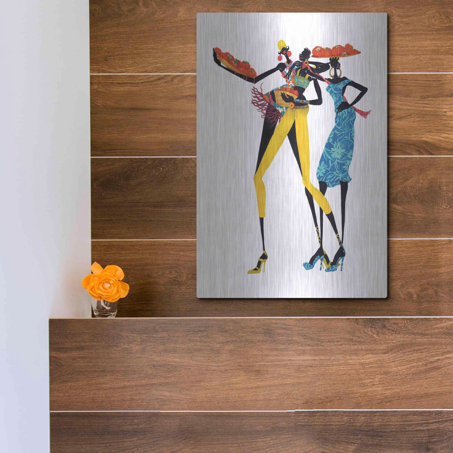 Luxe Metal Art 'Jolie' by Shan Kelly, Metal Wall Art,12x16