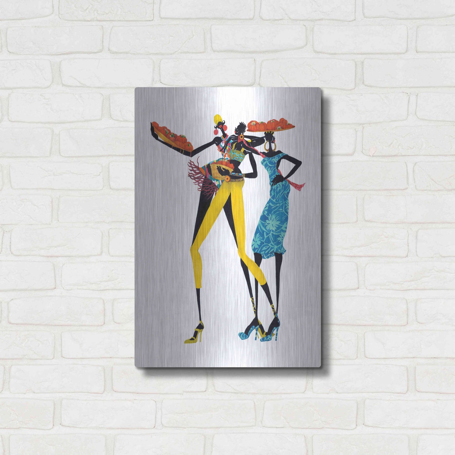 Luxe Metal Art 'Jolie' by Shan Kelly, Metal Wall Art,16x24