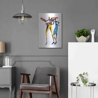 Luxe Metal Art 'Jolie' by Shan Kelly, Metal Wall Art,16x24