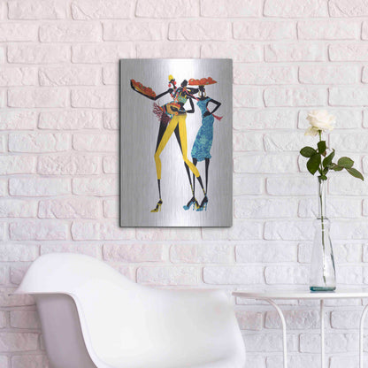 Luxe Metal Art 'Jolie' by Shan Kelly, Metal Wall Art,16x24