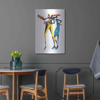 Luxe Metal Art 'Jolie' by Shan Kelly, Metal Wall Art,24x36