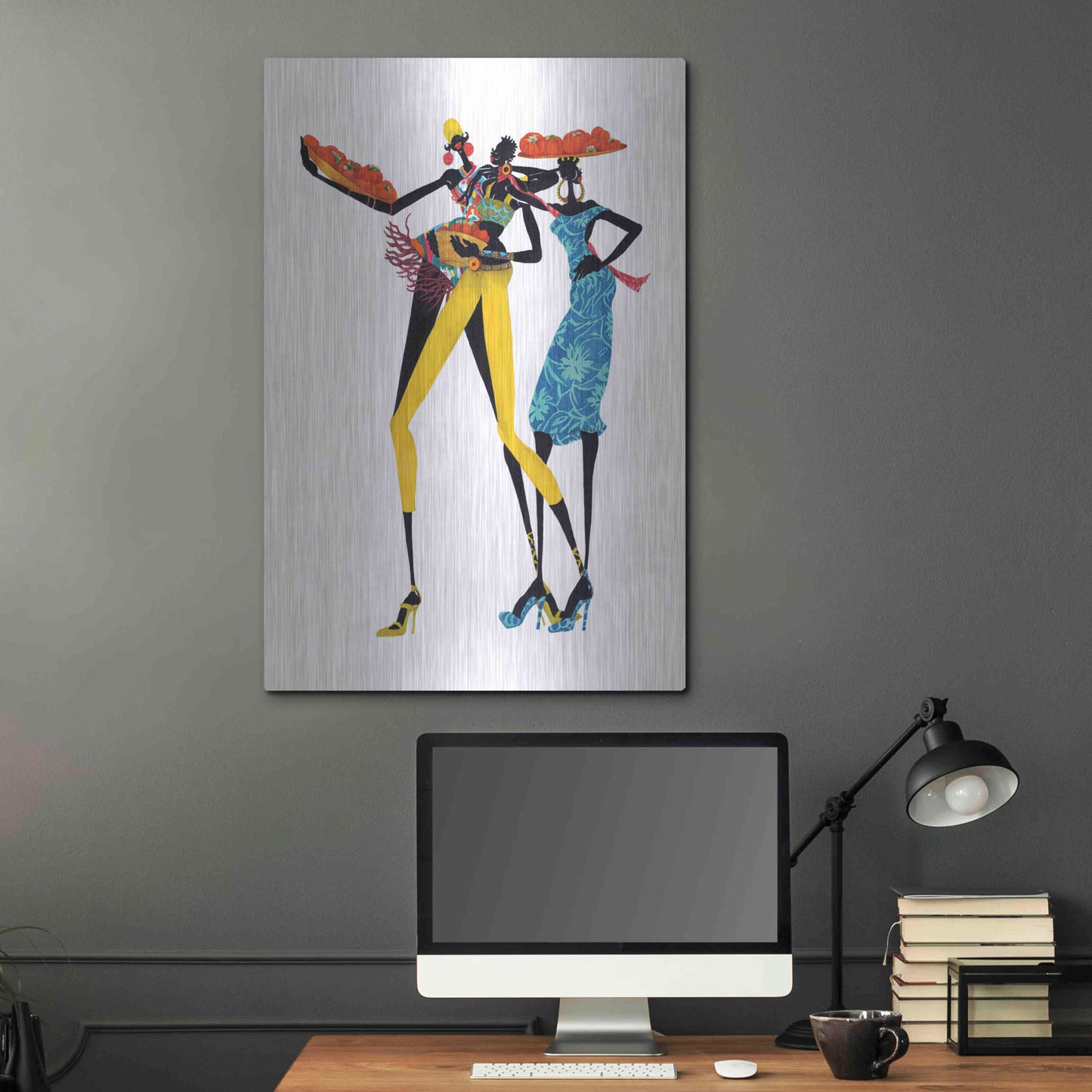 Luxe Metal Art 'Jolie' by Shan Kelly, Metal Wall Art,24x36