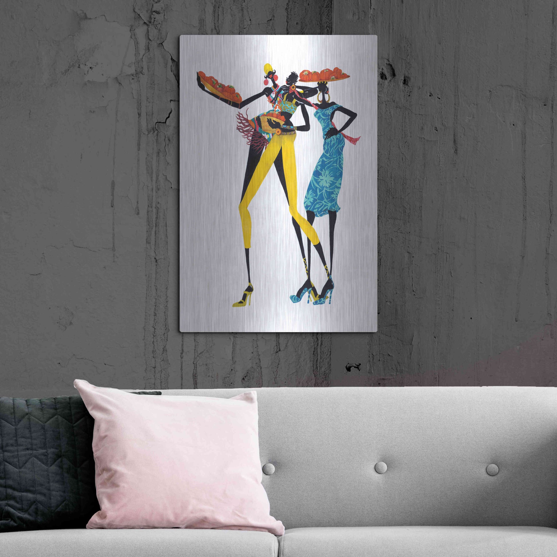 Luxe Metal Art 'Jolie' by Shan Kelly, Metal Wall Art,24x36