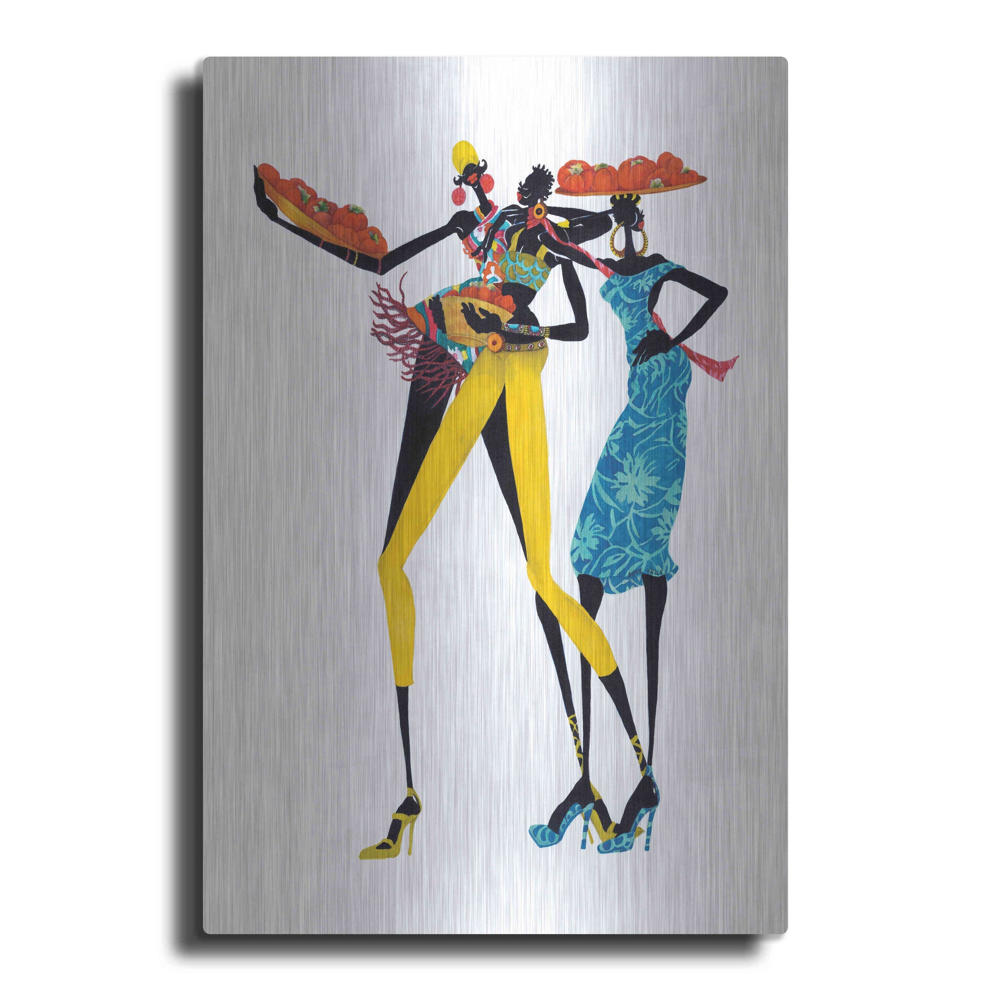 Luxe Metal Art 'Jolie' by Shan Kelly, Metal Wall Art