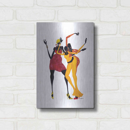 Luxe Metal Art 'Mamas Love Mambo' by Shan Kelly, Metal Wall Art,12x16