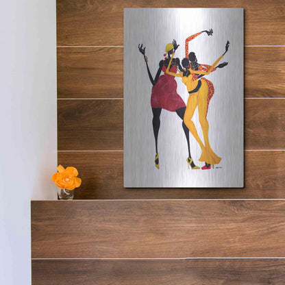 Luxe Metal Art 'Mamas Love Mambo' by Shan Kelly, Metal Wall Art,12x16