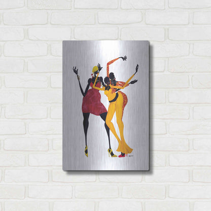 Luxe Metal Art 'Mamas Love Mambo' by Shan Kelly, Metal Wall Art,16x24