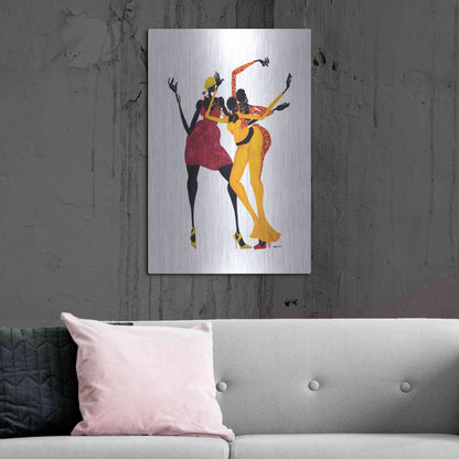 Luxe Metal Art 'Mamas Love Mambo' by Shan Kelly, Metal Wall Art,24x36
