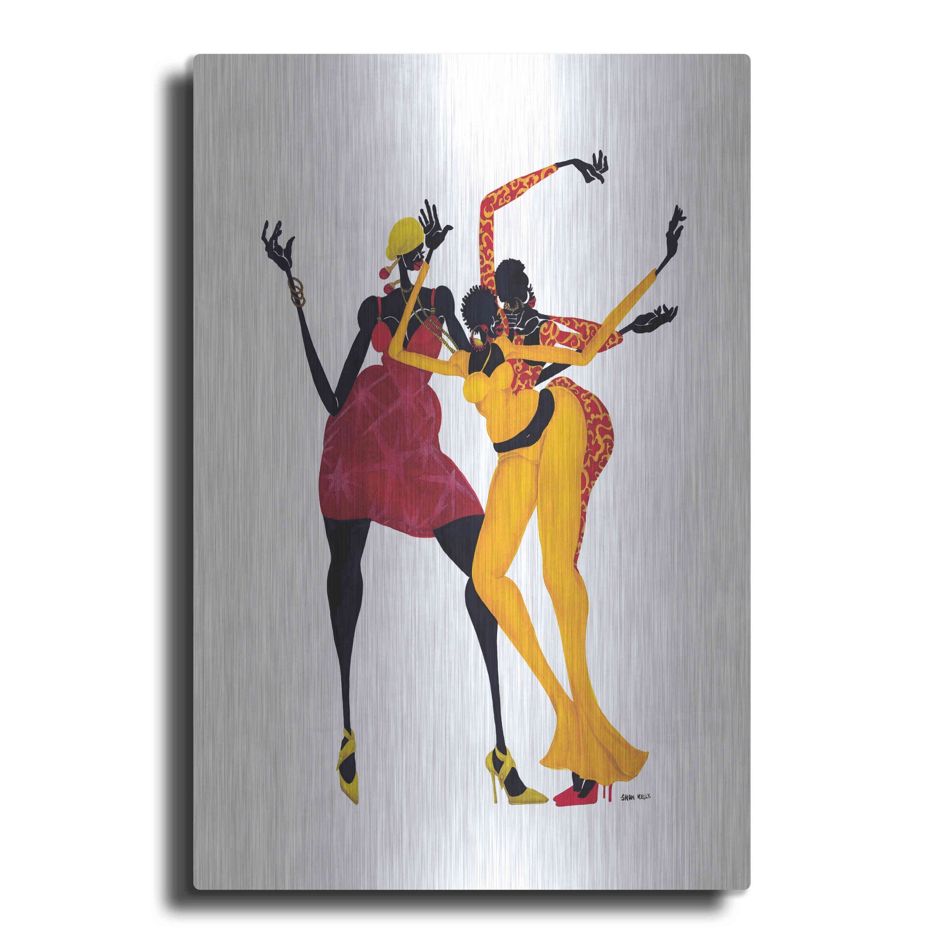 Luxe Metal Art 'Mamas Love Mambo' by Shan Kelly, Metal Wall Art