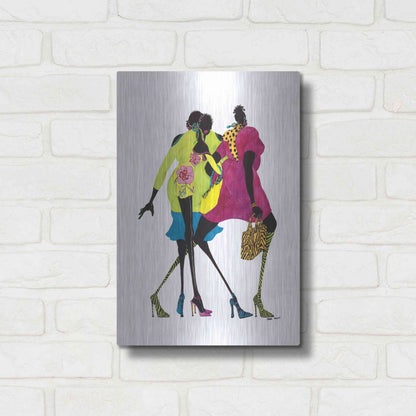 Luxe Metal Art 'Shop ’til You Drop' by Shan Kelly, Metal Wall Art,12x16