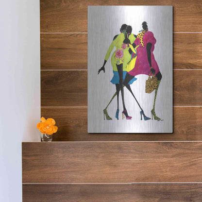 Luxe Metal Art 'Shop ’til You Drop' by Shan Kelly, Metal Wall Art,12x16