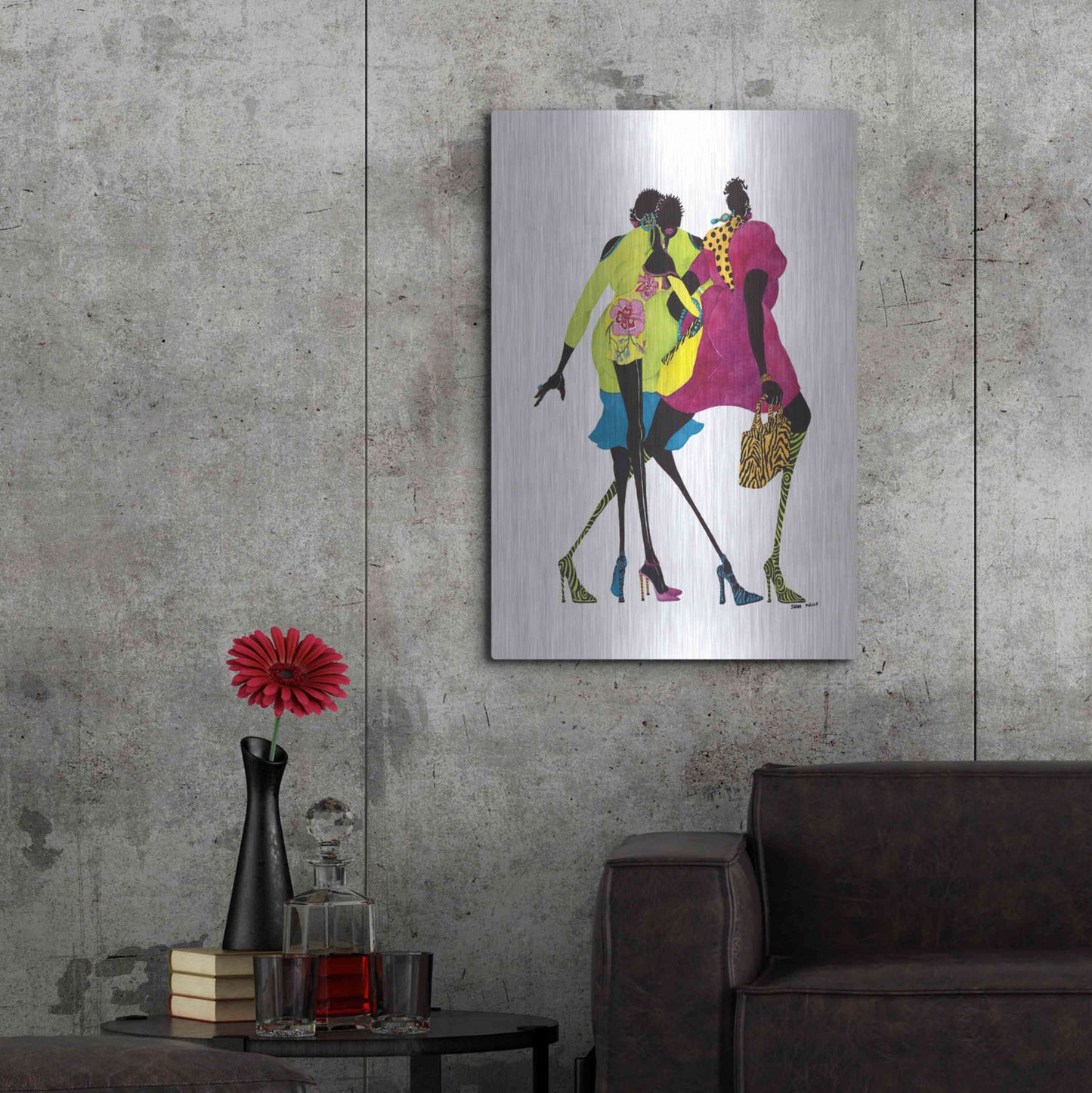 Luxe Metal Art 'Shop ’til You Drop' by Shan Kelly, Metal Wall Art,24x36