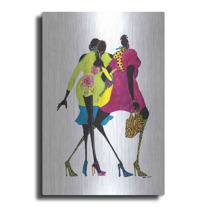 Luxe Metal Art 'Shop ’til You Drop' by Shan Kelly, Metal Wall Art