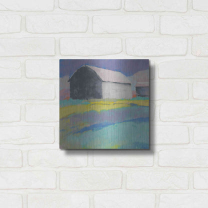 Luxe Metal Art 'Summer Day' by Mike Kelly, Metal Wall Art,12x12