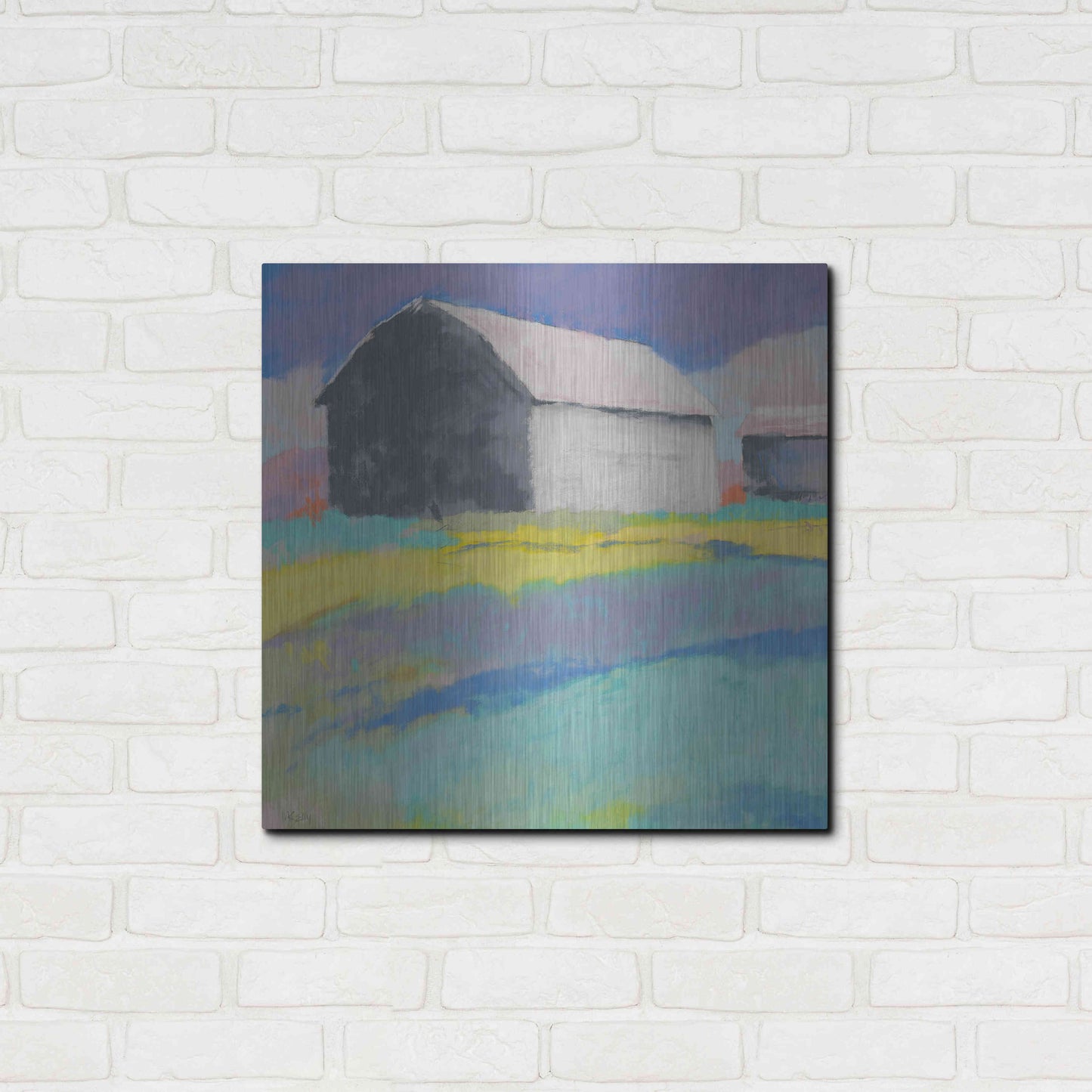 Luxe Metal Art 'Summer Day' by Mike Kelly, Metal Wall Art,24x24