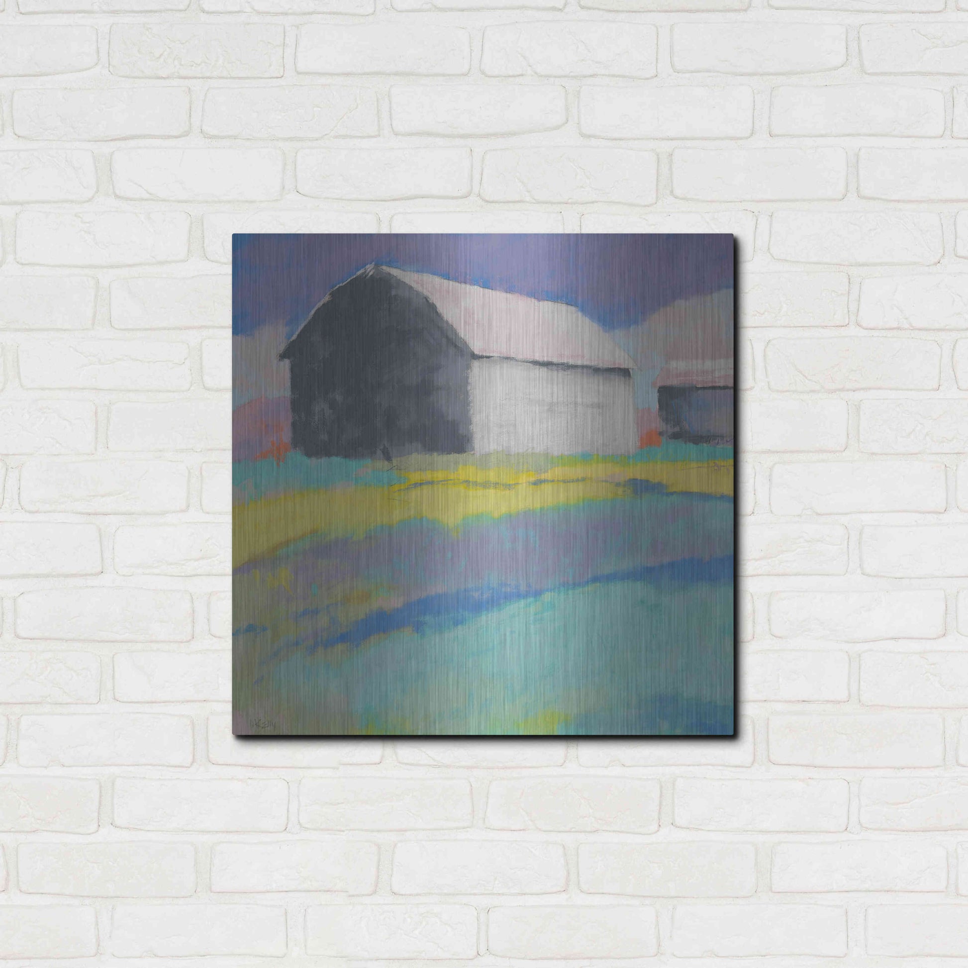 Luxe Metal Art 'Summer Day' by Mike Kelly, Metal Wall Art,24x24