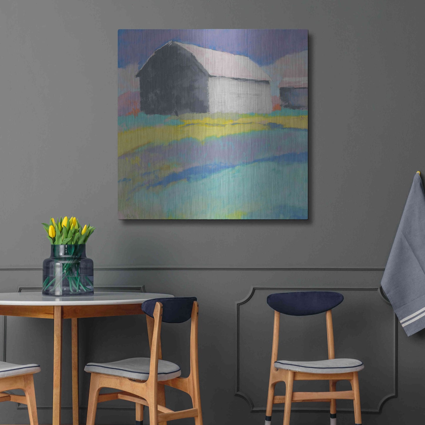 Luxe Metal Art 'Summer Day' by Mike Kelly, Metal Wall Art,36x36