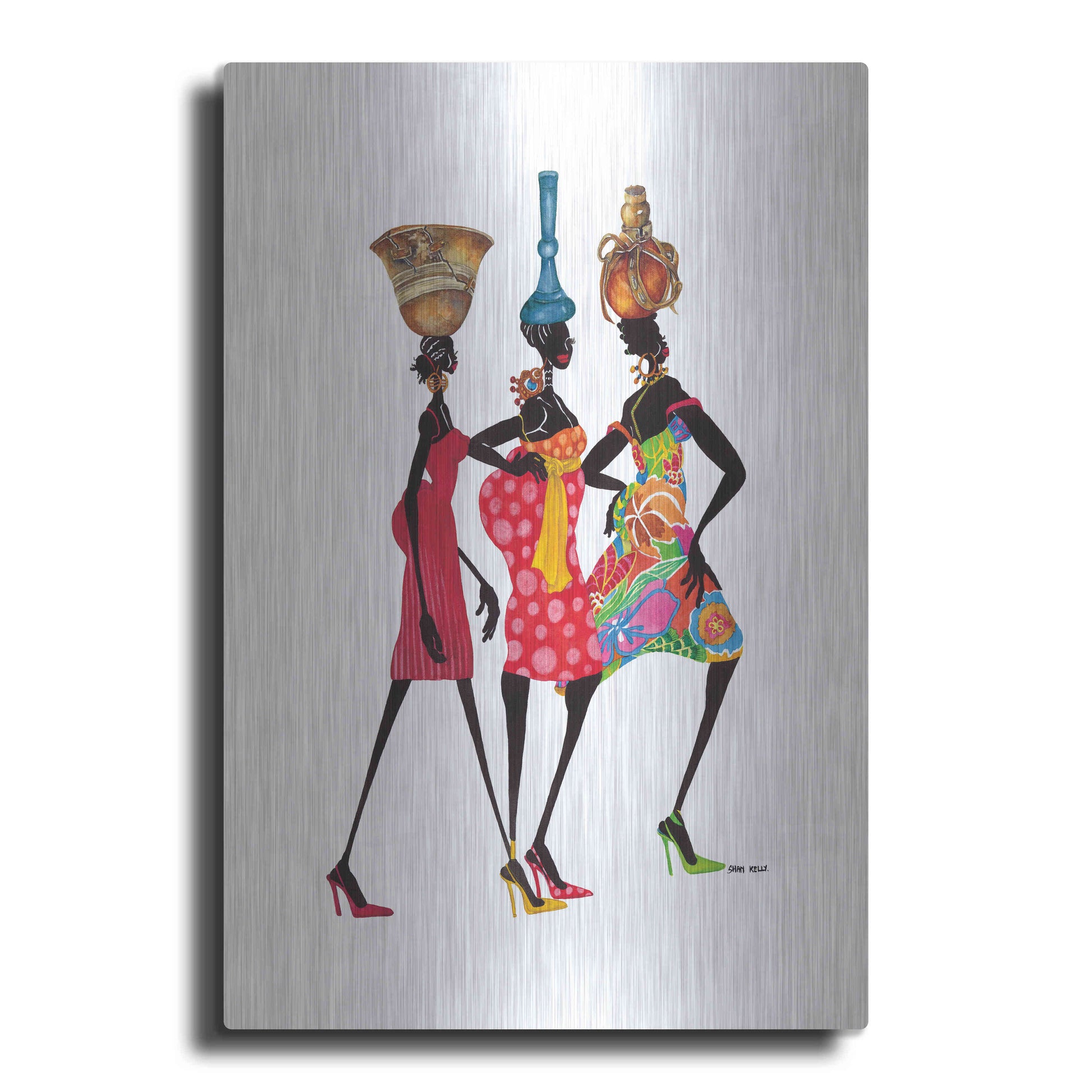 Luxe Metal Art 'To Market' by Shan Kelly, Metal Wall Art