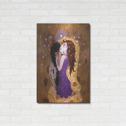 Luxe Metal Art 'After the Kiss' by Jeremiah Ketner, Metal Wall Art,24x36