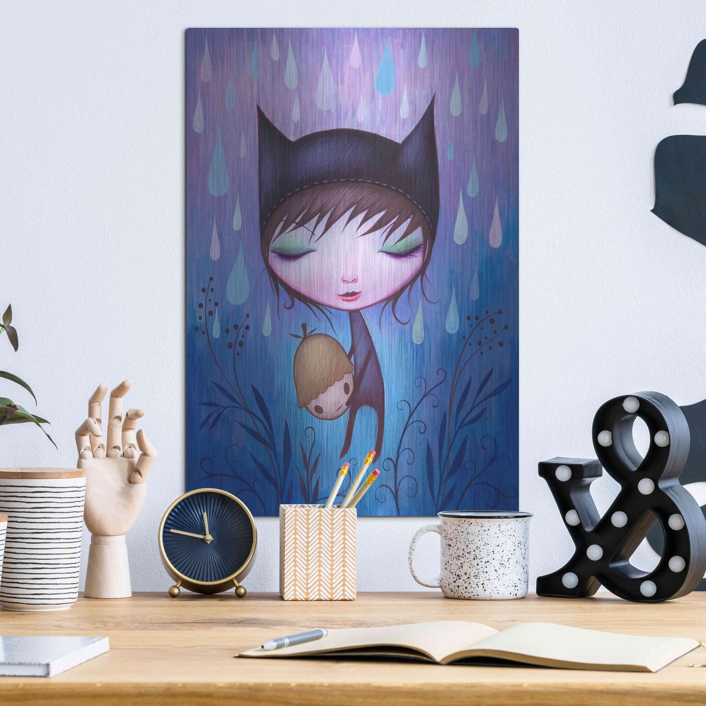 Luxe Metal Art 'Carry Me Forever' by Jeremiah Ketner, Metal Wall Art,12x16