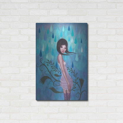 Luxe Metal Art 'Morning Showers' by Jeremiah Ketner, Metal Wall Art,24x36