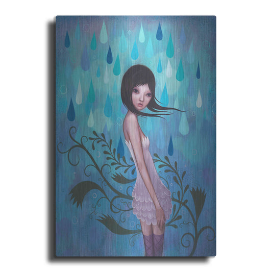 Luxe Metal Art 'Morning Showers' by Jeremiah Ketner, Metal Wall Art