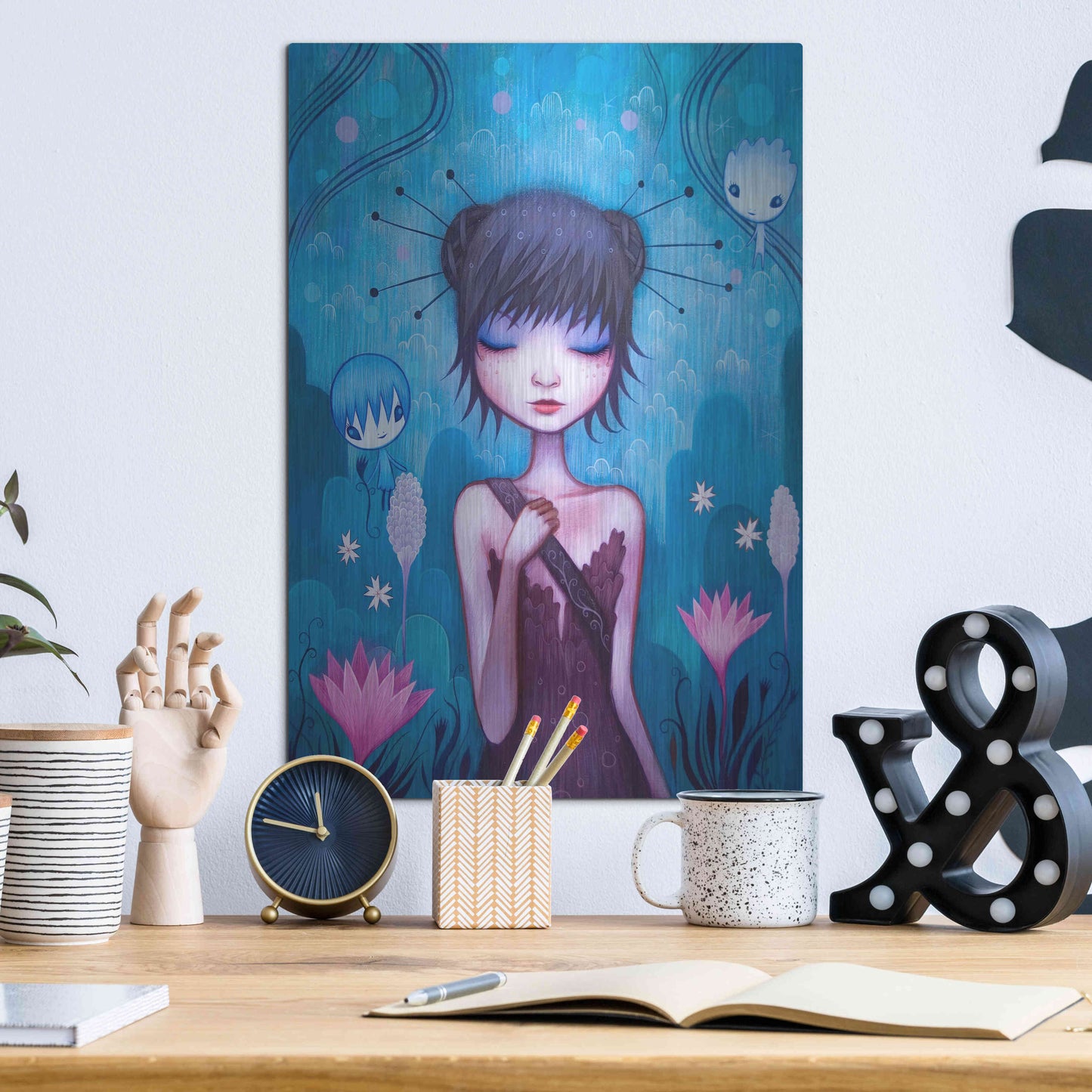 Luxe Metal Art 'On the Journey' by Jeremiah Ketner, Metal Wall Art,12x16