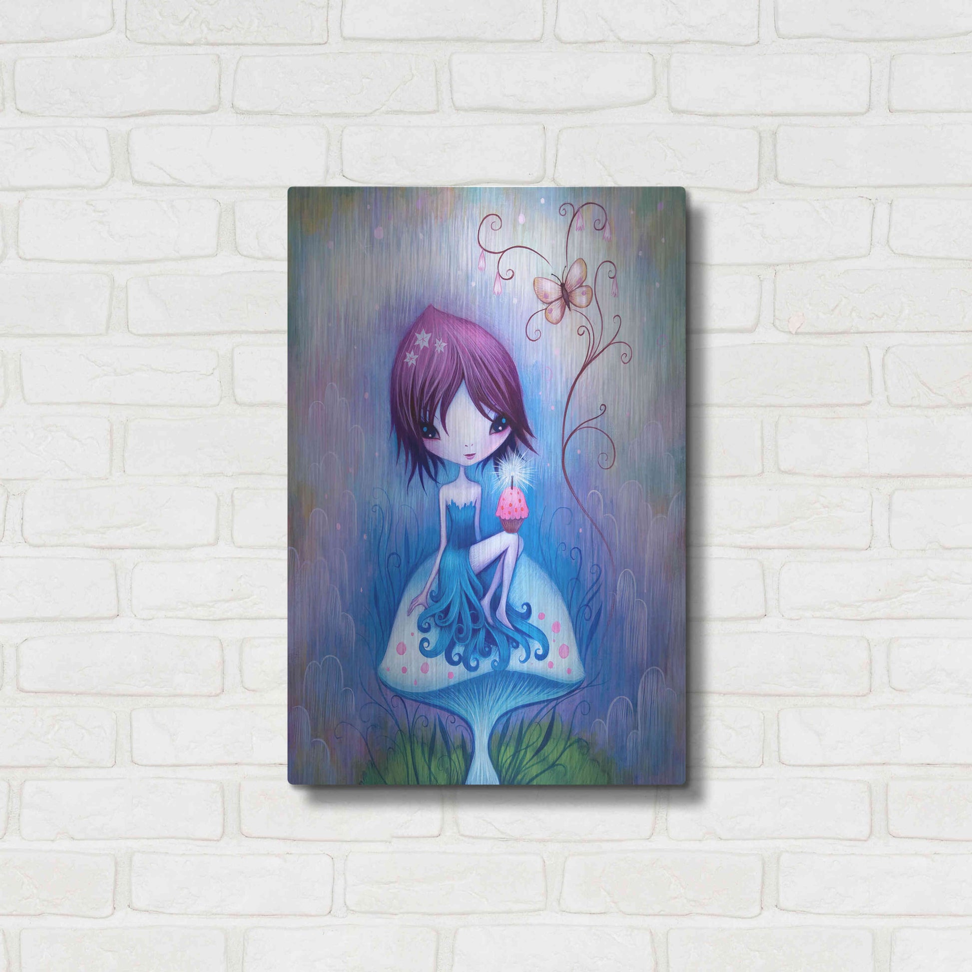 Luxe Metal Art 'Party for One' by Jeremiah Ketner, Metal Wall Art,16x24