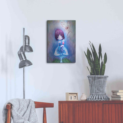 Luxe Metal Art 'Party for One' by Jeremiah Ketner, Metal Wall Art,16x24