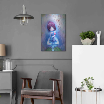 Luxe Metal Art 'Party for One' by Jeremiah Ketner, Metal Wall Art,16x24