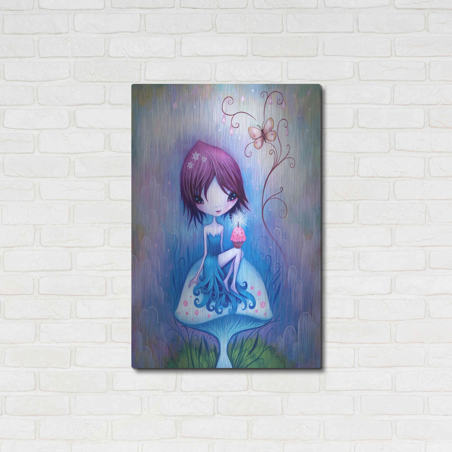 Luxe Metal Art 'Party for One' by Jeremiah Ketner, Metal Wall Art,24x36