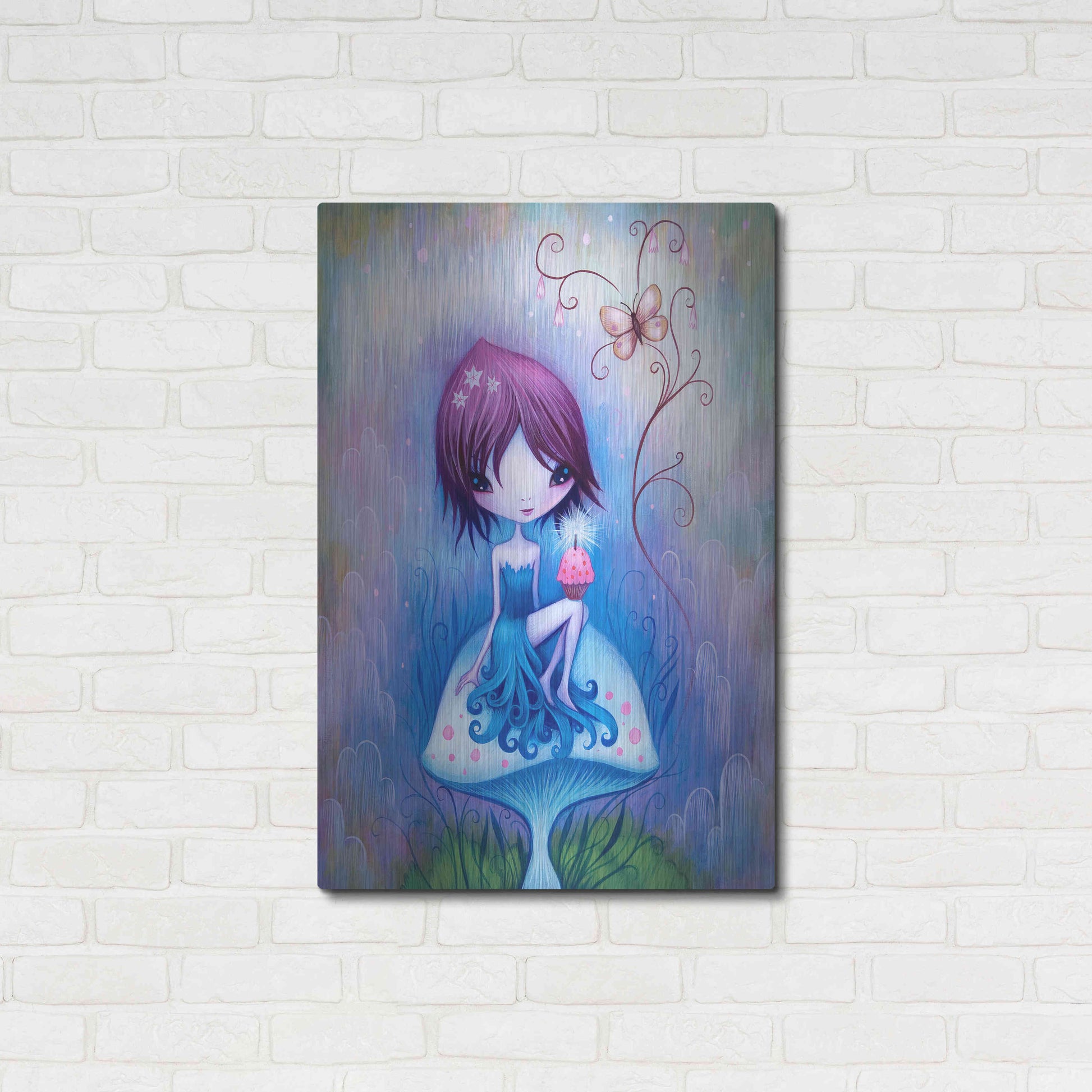 Luxe Metal Art 'Party for One' by Jeremiah Ketner, Metal Wall Art,24x36