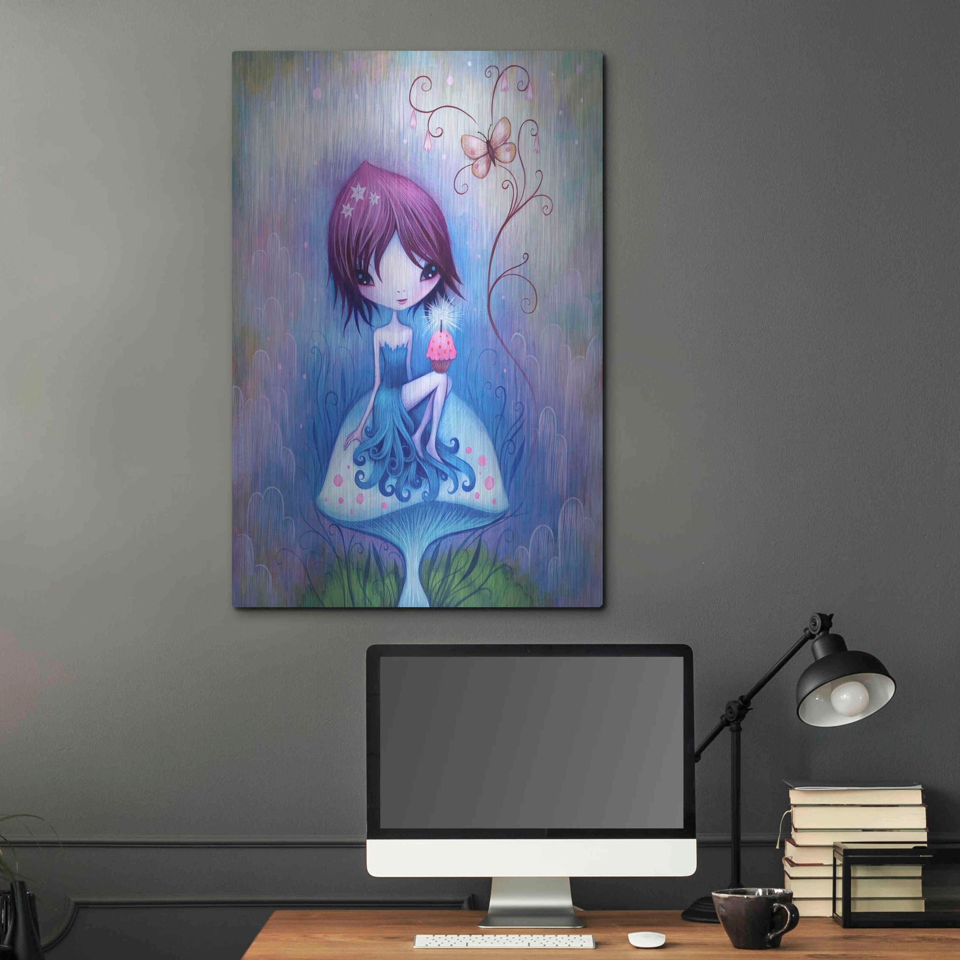 Luxe Metal Art 'Party for One' by Jeremiah Ketner, Metal Wall Art,24x36