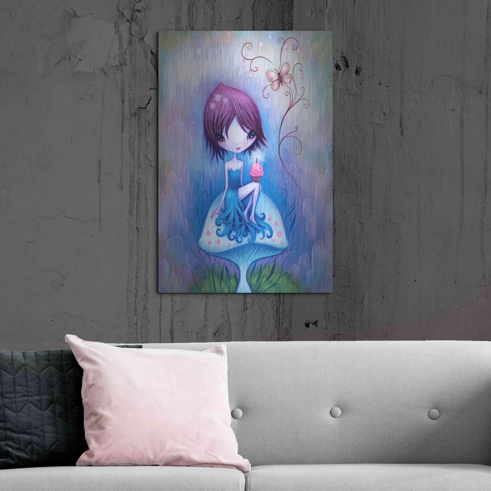 Luxe Metal Art 'Party for One' by Jeremiah Ketner, Metal Wall Art,24x36