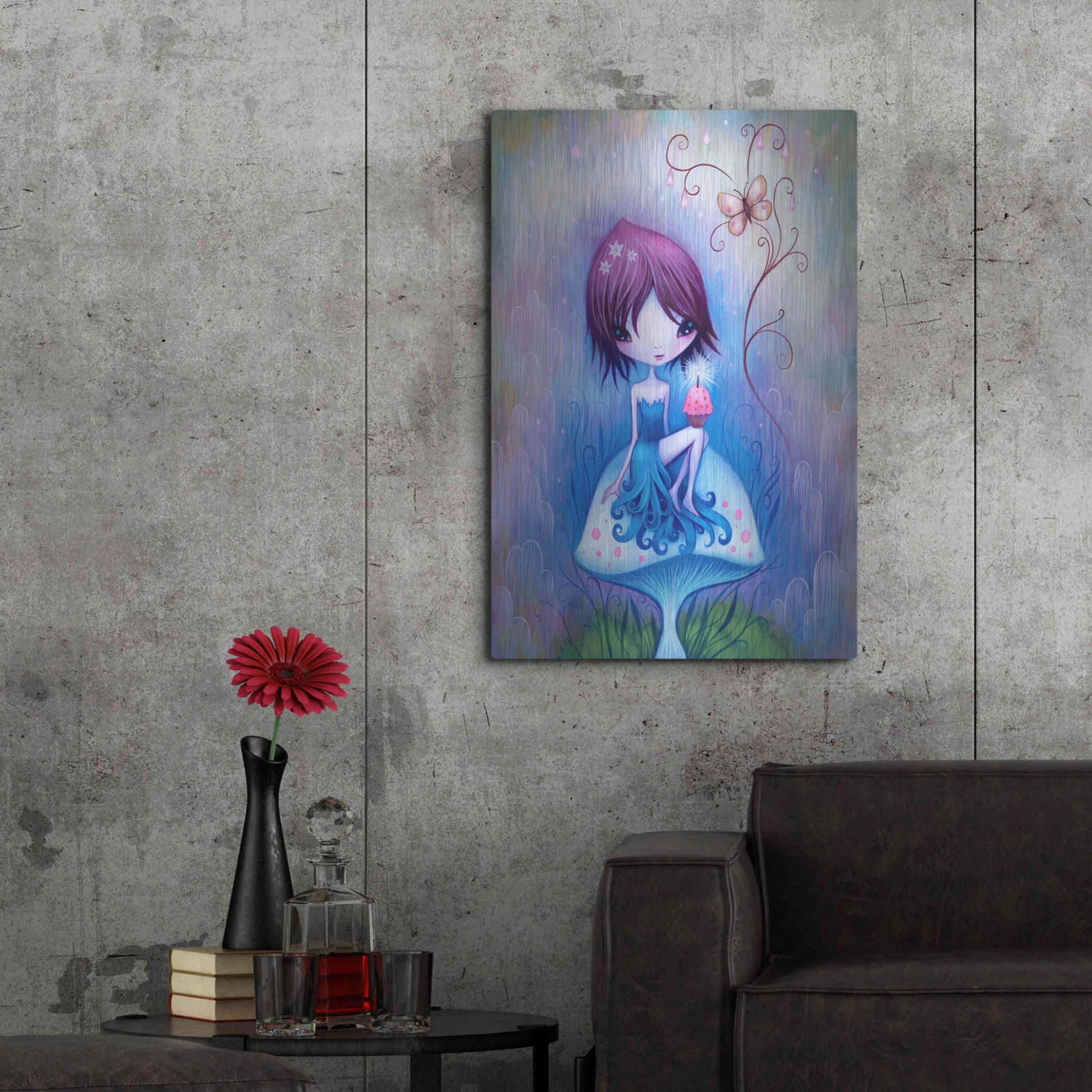 Luxe Metal Art 'Party for One' by Jeremiah Ketner, Metal Wall Art,24x36