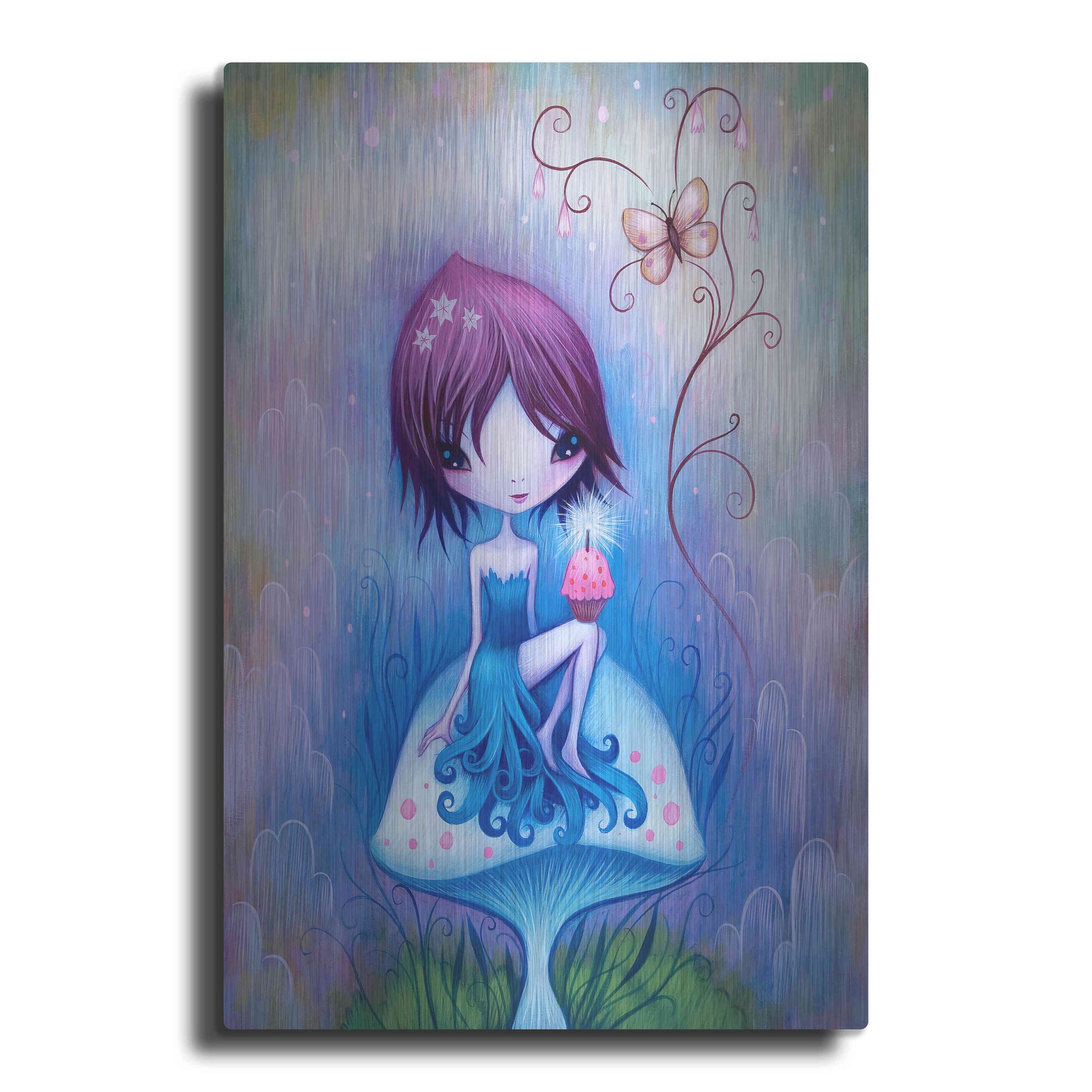 Luxe Metal Art 'Party for One' by Jeremiah Ketner, Metal Wall Art