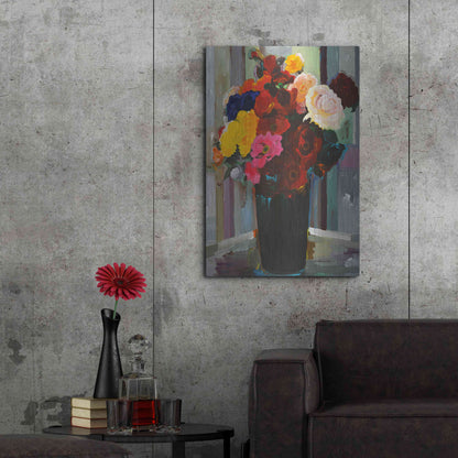 Luxe Metal Art 'Bold Bouquet' by Hooshang Khorasani, Metal Wall Art,24x36