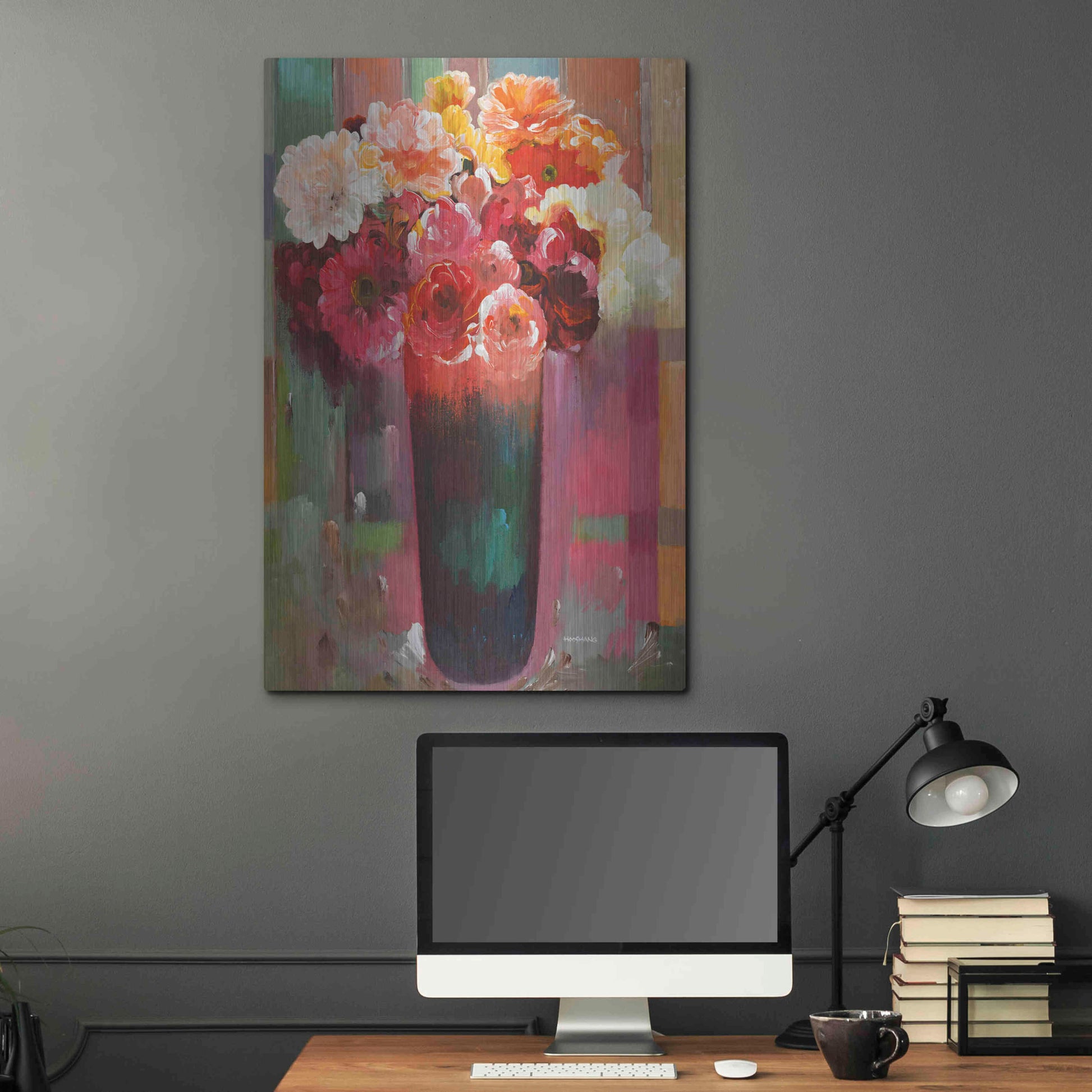 Luxe Metal Art 'Sunshine Bouquet' by Hooshang Khorasani, Metal Wall Art,24x36