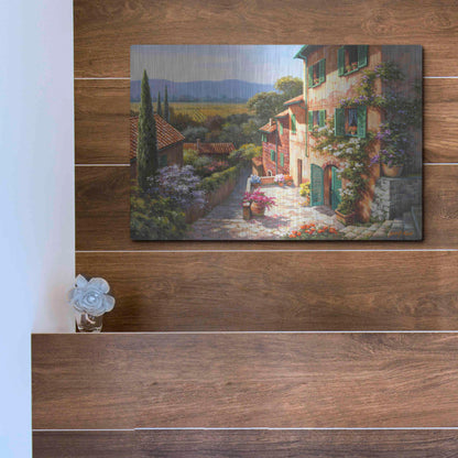 Luxe Metal Art 'Spring in the Valley' by Sung Kim, Metal Wall Art,16x12