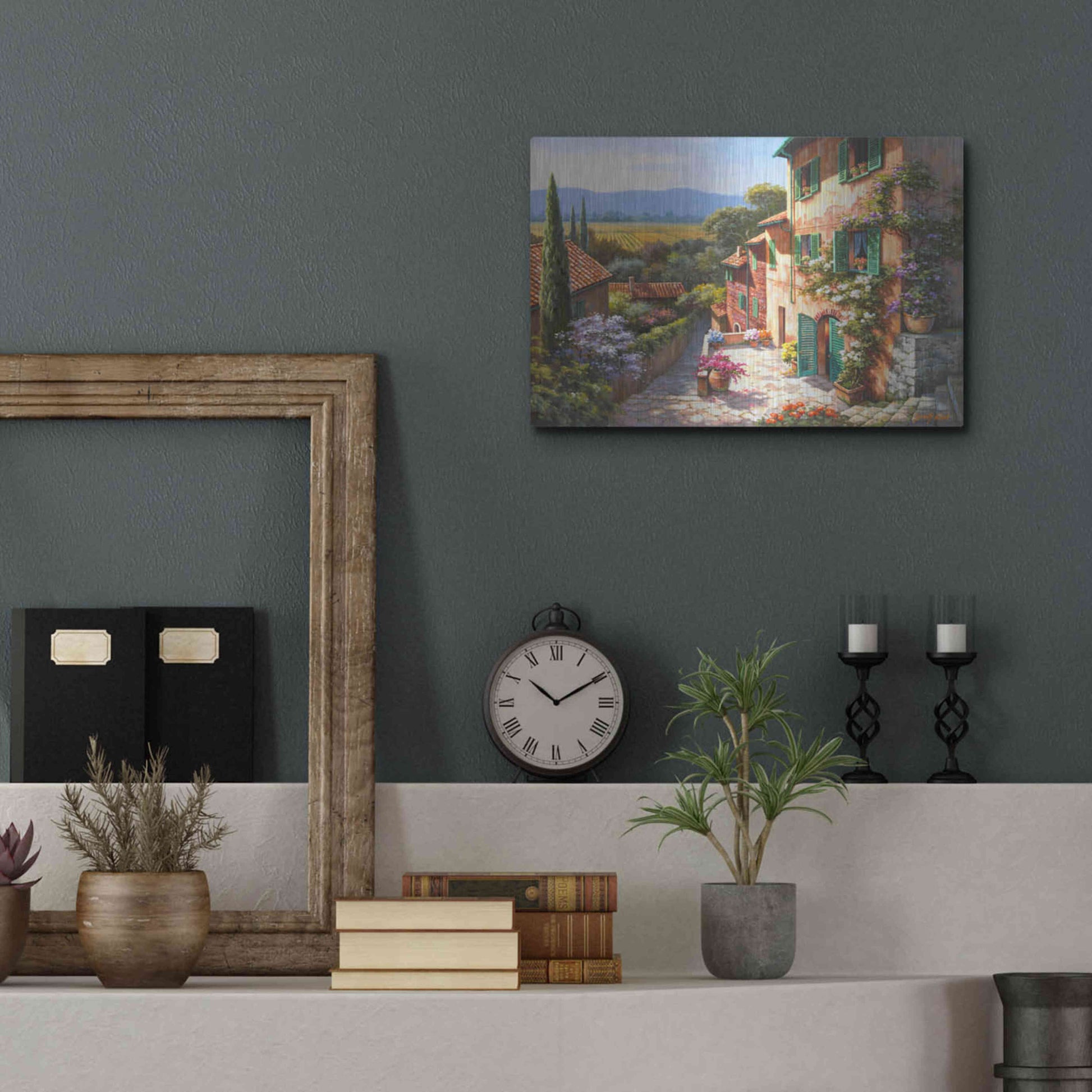Luxe Metal Art 'Spring in the Valley' by Sung Kim, Metal Wall Art,16x12