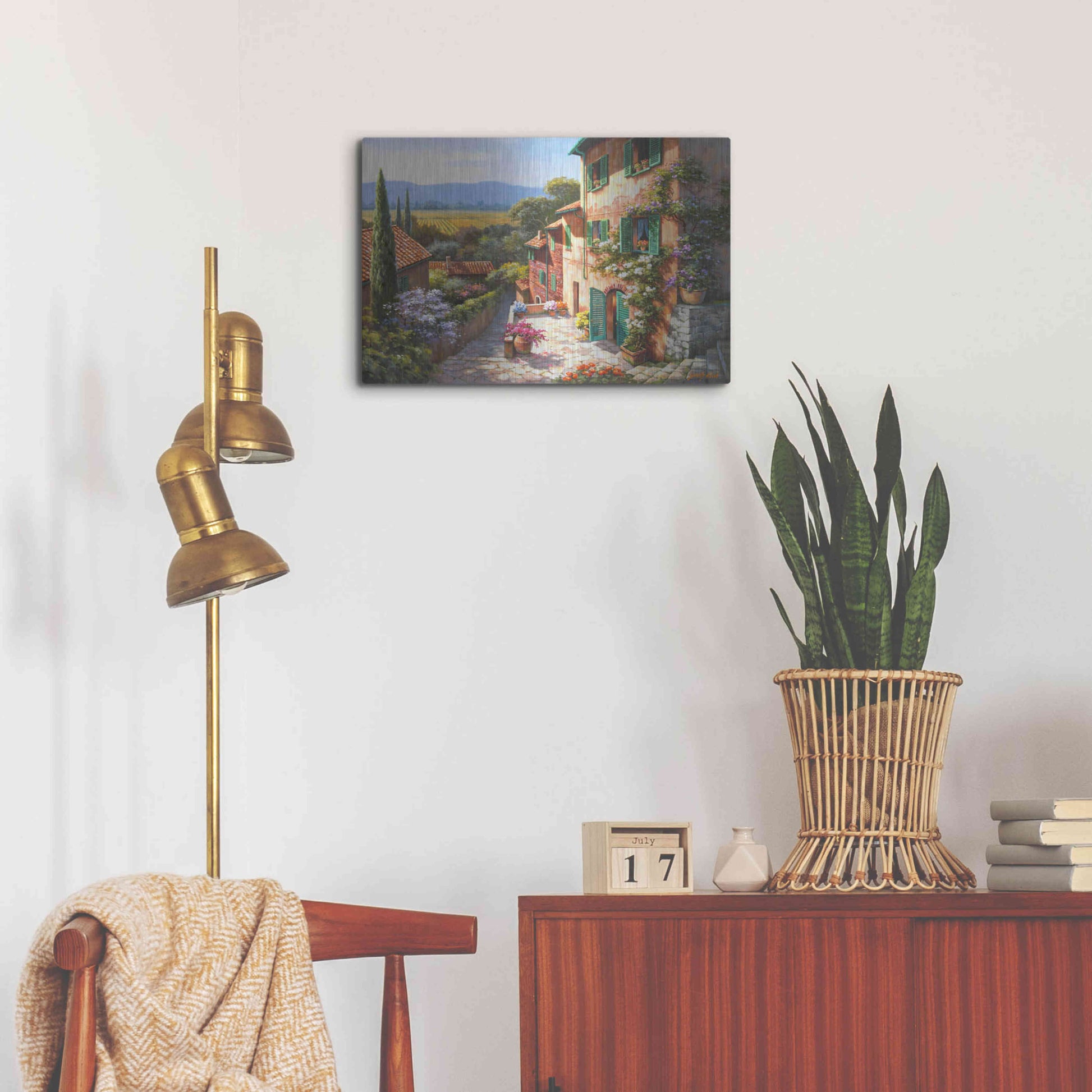 Luxe Metal Art 'Spring in the Valley' by Sung Kim, Metal Wall Art,24x16