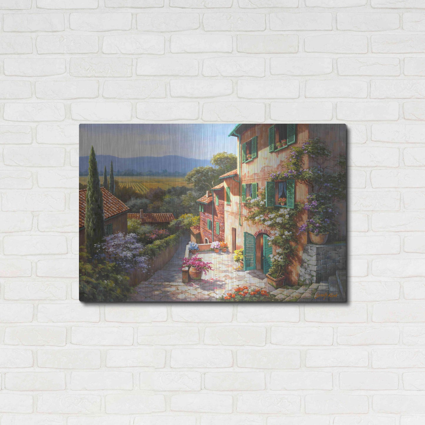 Luxe Metal Art 'Spring in the Valley' by Sung Kim, Metal Wall Art,36x24