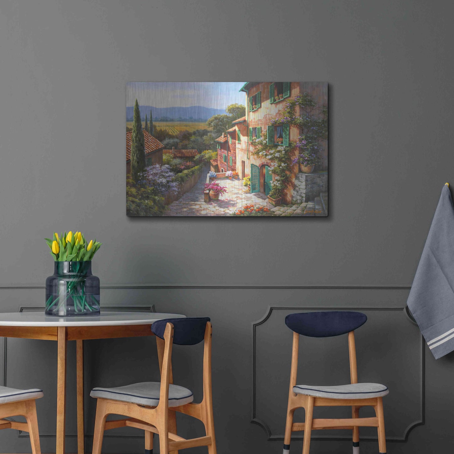 Luxe Metal Art 'Spring in the Valley' by Sung Kim, Metal Wall Art,36x24