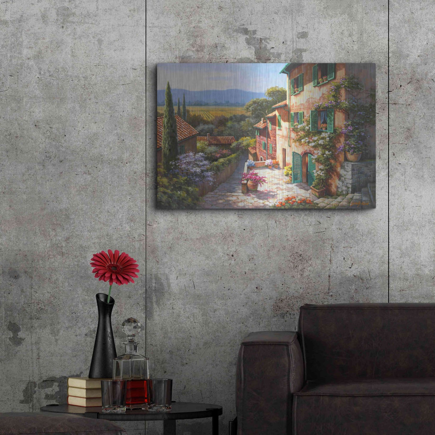 Luxe Metal Art 'Spring in the Valley' by Sung Kim, Metal Wall Art,36x24