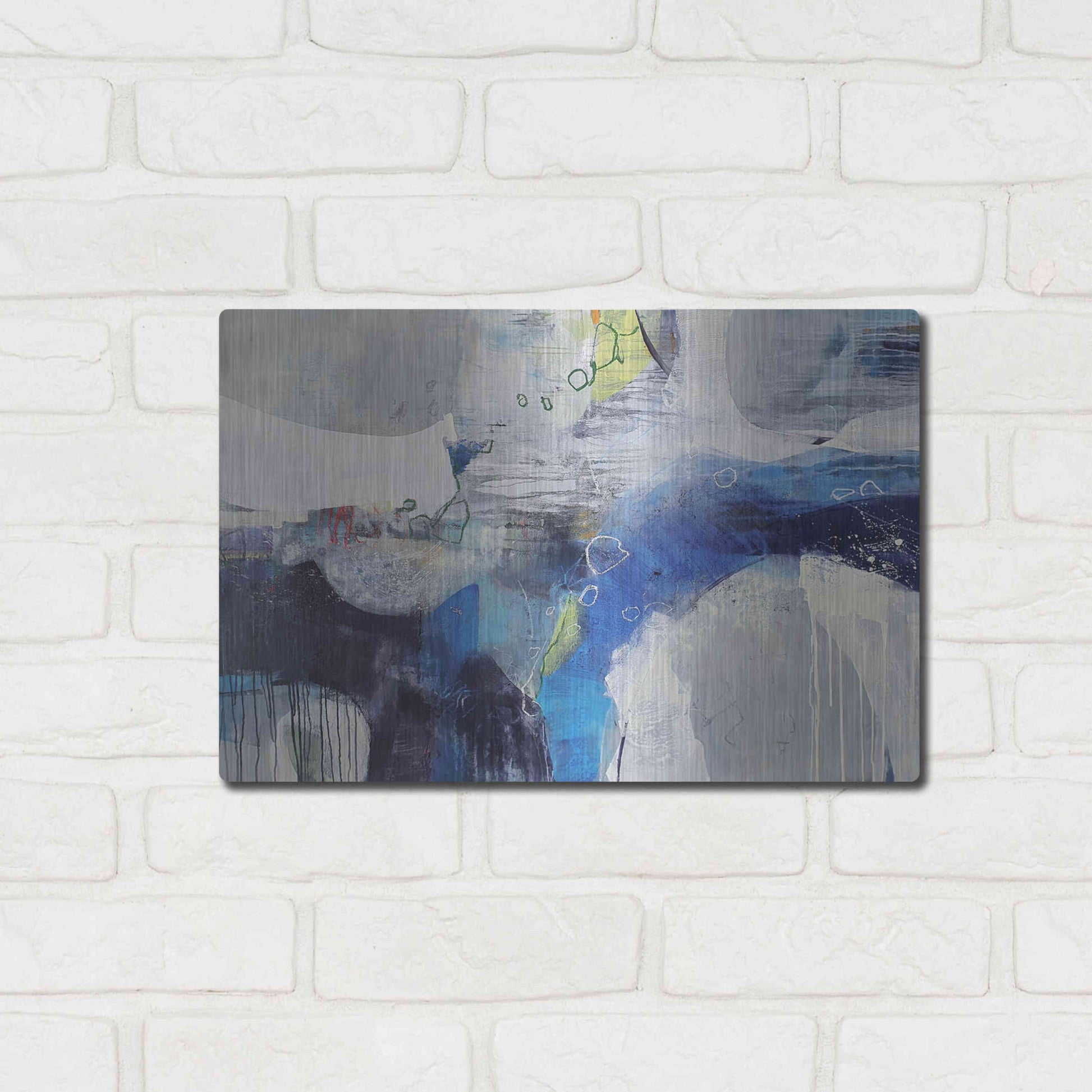 Luxe Metal Art 'Abundance' by Andrew Kinmont, Metal Wall Art,16x12