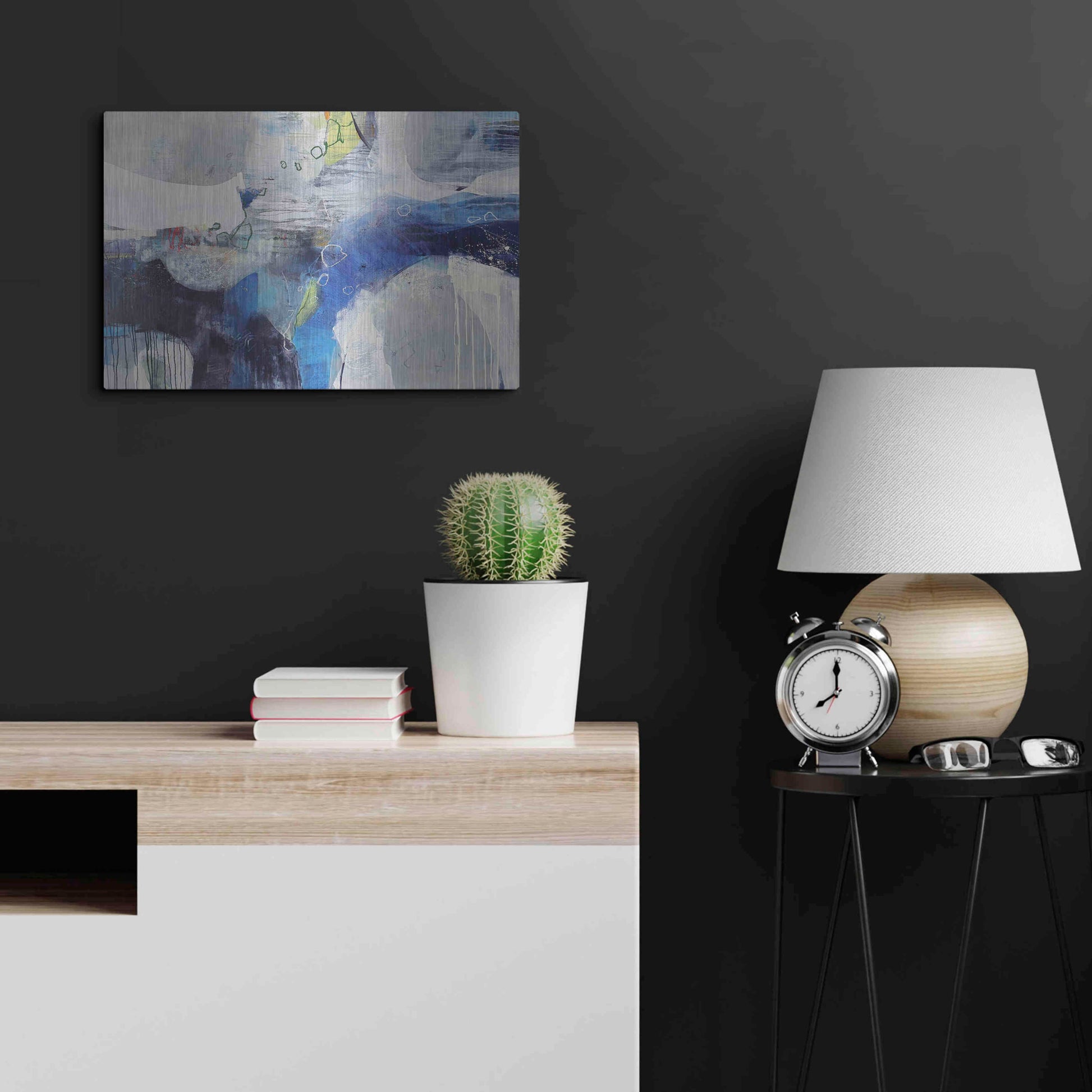 Luxe Metal Art 'Abundance' by Andrew Kinmont, Metal Wall Art,24x16